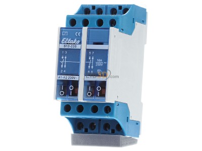 Front view Eltako S12-220-230V Latching relay 230V AC 
