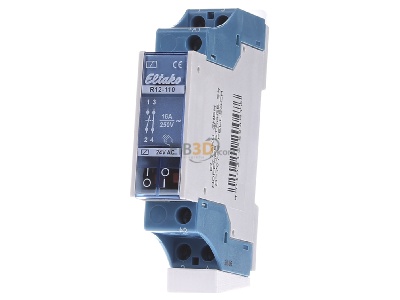 Front view Eltako R12-110-24V Installation relay 24VAC 
