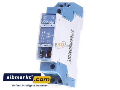 Front view Eltako R12-110-230V Installation relay 230VAC - 
