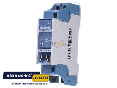 Front view Eltako R12-200-230V Installation relay 230VAC - 

