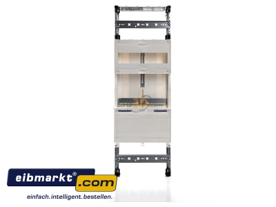 Front view Meter panel 1 kWh-meters 1 rows ZU11 Hager ZU11
