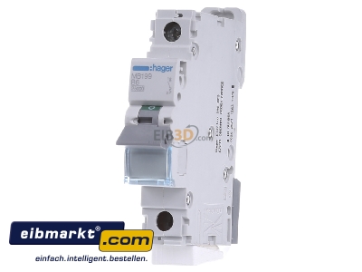 Front view Hager MB199 Miniature circuit breaker 1-p B6A
