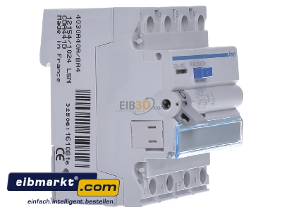 View on the left Hager CDA441D Residual current breaker 4-p 40/0,03A - 
