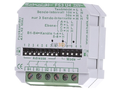 Front view Schalk FS3 U4 230VAC Remote control for switching device 
