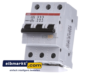 Front view ABB Stotz S&J S203M-K16 Miniature circuit breaker 3-p K16A - 

