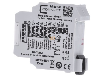 View on the right Metz MFRk-E08 230AC24UC Timer relay 0,05...108000s AC 24...230V 
