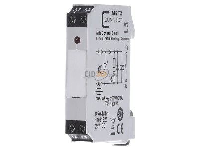 Front view Metz KRA-M4/1 24DC Switching relay DC 24V 6A 
