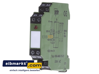 Front view Metz Connect KRA-M8/21-21 230AC Switching relay AC 230V 1,5A - 
