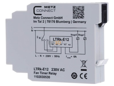 View on the right Metz LTRk-E12 230AC II Delayed activation device 
