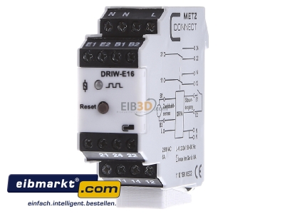 Front view Metz Connect DRIW-E16 230VAC 22.5 Speed-/standstill monitoring relay 
