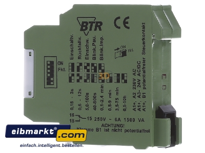 View on the right Metz Connect MARk-E08 230AC/24uc Timer relay 0,15...36000s AC 24...230V
