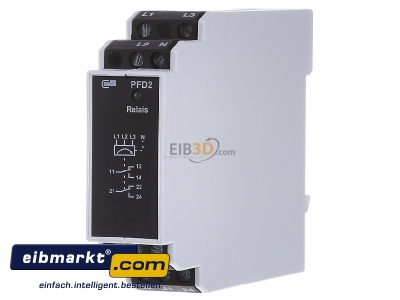 Front view Metz Connect PFD-2-E12 400VAC 2W Phase monitoring relay 340...440V - 
