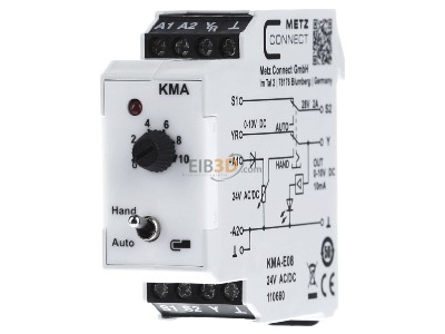 Front view Metz KMA-E08 24ACDC 10DC Interface module, 
