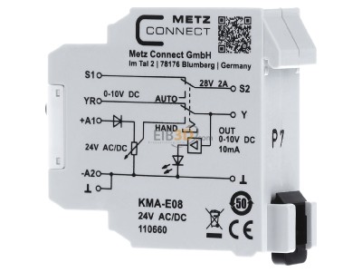 View on the right Metz KMA-E08 24ACDC 10DC Interface module, 
