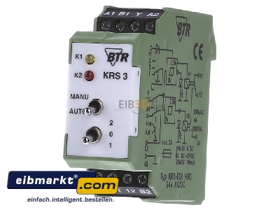 Front view Metz Connect KRS-E08 HR3 24ACDC Limit signal transmitter 1 channel - 
