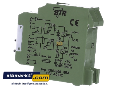 View on the right Metz Connect KRS-E08 HR3 24ACDC Limit signal transmitter 1 channel - 
