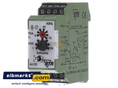Front view Metz Connect KRS-E08 HRP 24ACDC Limit signal transmitter 1 channel
