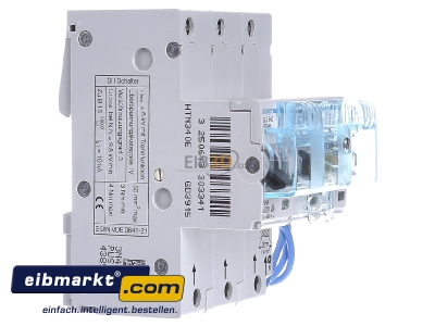 View on the left Hager HTN340E Selective mains circuit breaker 3-p 40A - 
