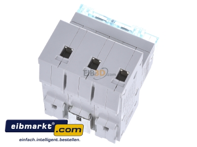 Top rear view Hager HTN316E Selective mains circuit breaker 3-p 16A 
