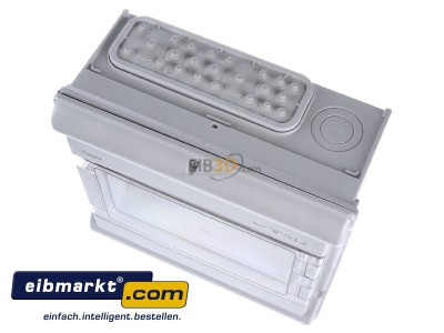 View up front Hager VE112DN Surface mounted distribution board 302mm 
