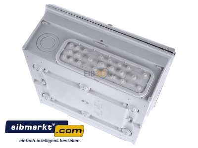 Top rear view Hager VE112DN Surface mounted distribution board 302mm 

