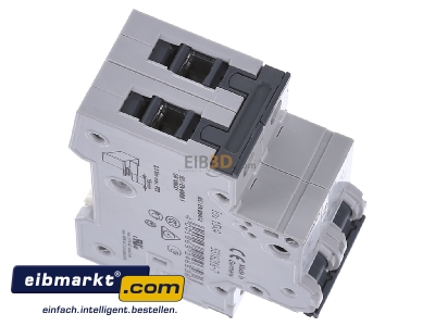 Ansicht oben links Siemens Indus.Sector 5SY6216-7 LS-Schalter C16A,2pol,T=70,6kA 