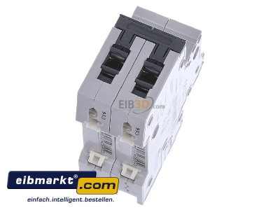 Ansicht oben hinten Siemens Indus.Sector 5SY6216-7 LS-Schalter C16A,2pol,T=70,6kA 