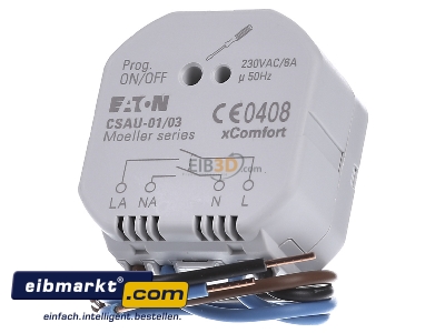 Front view Eaton (Installation) CSAU-01/03 Switch actuator for bus system 1-ch - 
