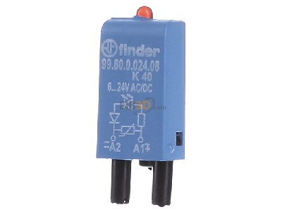 Front view Finder 99.80.0.024.08 Surge protector 6...24VAC 6...24VDC 
