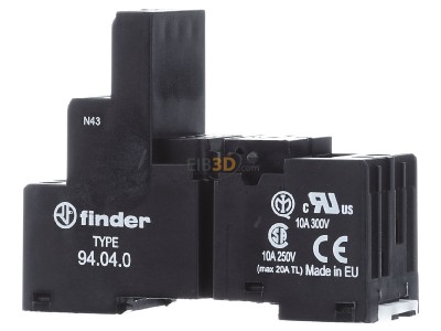 Front view Finder 94.04.0 Relay socket 14-pin 
