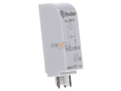 View on the left Finder 99.02.3.000.00 Surge protector 6...220VDC 
