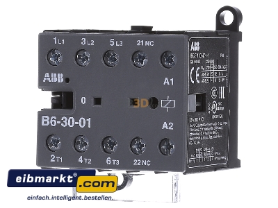 Front view ABB Stotz S&J B 6-30-01 220V50Hz Magnet contactor 220...240VAC
