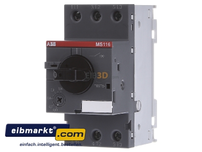 Front view ABB Stotz S&J MS 116-1,0 Motor protective circuit-breaker 1A
