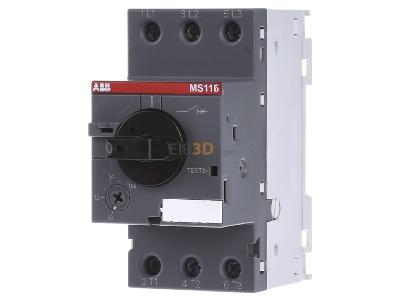 Front view ABB Stotz S&J MS 116-1,6 Motor protective circuit-breaker 1,6A 
