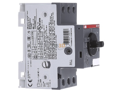 View on the left ABB Stotz S&J MS 116-1,6 Motor protective circuit-breaker 1,6A 
