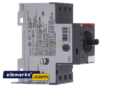 View on the left ABB Stotz S&J MS 116-2,5 Motor protective circuit-breaker 2,5A
