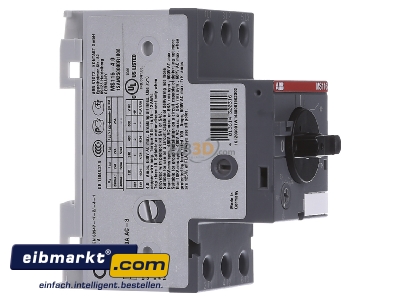 View on the left ABB Stotz S&J MS 116-4 Motor protective circuit-breaker 4A
