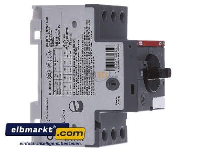View on the left ABB Stotz S&J MS 116-4 Motor protective circuit-breaker 4A
