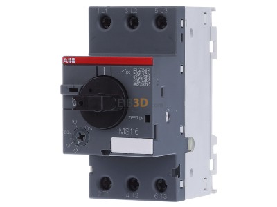 Front view ABB MS 116-10,0 Motor protection circuit-breaker 10A 
