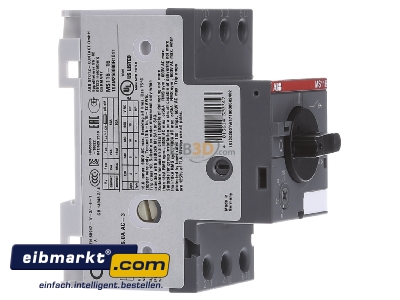 View on the left ABB Stotz S&J 1SAM250000R1011 Motor protective circuit-breaker 16A
