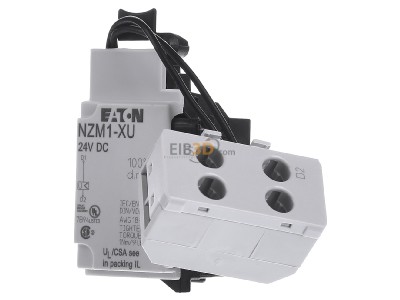 Front view Eaton NZM1-XU24DC Under voltage coil 24VDC 
