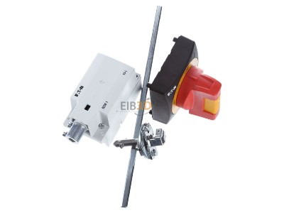 Ansicht oben links Eaton NZM1-XSR-L Hauptschalterbausatz seitlich links rot 