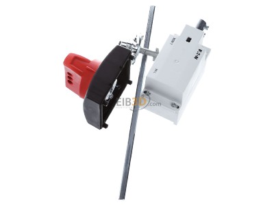 Ansicht oben rechts Eaton NZM1-XSR-L Hauptschalterbausatz seitlich links rot 