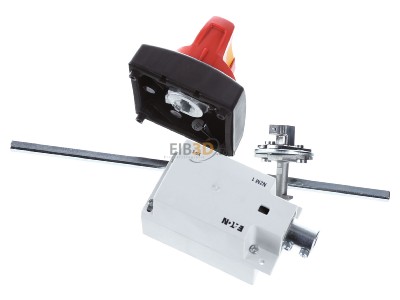 Ansicht oben hinten Eaton NZM1-XSR-L Hauptschalterbausatz seitlich links rot 