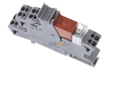 Top rear view WAGO 788-304 Plug-in base with relay 1W, 24V DC/16A, 
