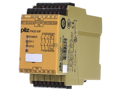 Front view Pilz PNOZ X3P #777310 Safety relay 24V AC/DC EN954-1 Cat 4 PNOZ X3P 777310
