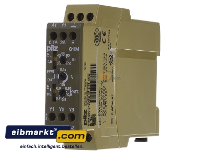 Front view Pilz S1IM #828050 Current monitoring relay 0,002...15A
