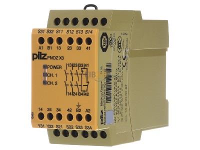 Front view Pilz PNOZ X3 #774318 Emergency stop switchgear 230V AC, 24V DC, PNOZ X3 # 774318
