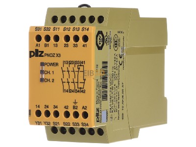 Front view Pilz PNOZ X3 #774310 Safety relay 24V AC/DC EN954-1 Cat 4 PNOZ X3 774310

