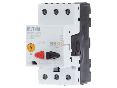 Front view Eaton PKZM01-0,25 Motor protective circuit-breaker 0,25A 
